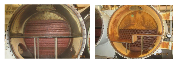 winter chiller maintenance - condenser before